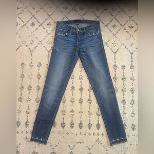 Flying Monkey Blue Skinny Jeans with Distressed Details